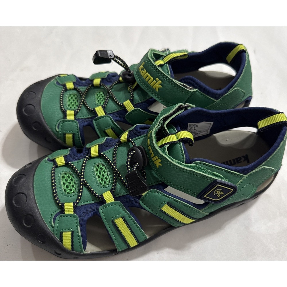 Kamik CRAB Water Sport Closed-Toe Sandals Shoes Big Kids Boys Size 5 Youth
